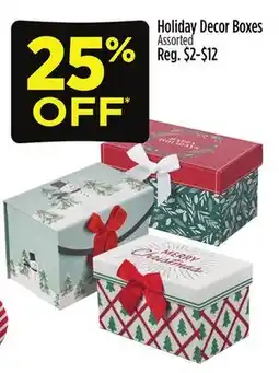 Dollar General Holiday Decor Boxes offer
