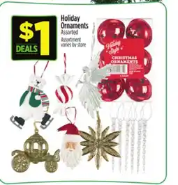 Dollar General Holiday Ornaments offer
