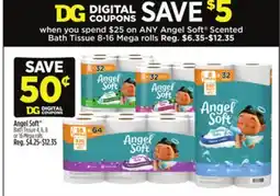 Dollar General Angel Soft Bath Tissue offer