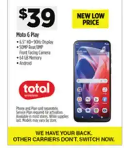 Dollar General Moto G Play Phone offer