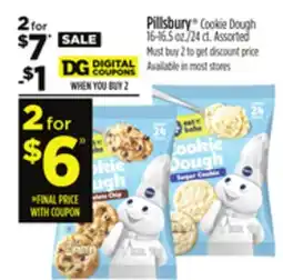 Dollar General Pillsbury Cookie Dough offer