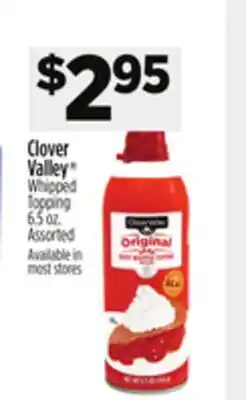 Dollar General Clover Valley Whipped Topping offer
