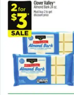 Dollar General Clover Valley Almond Bark offer