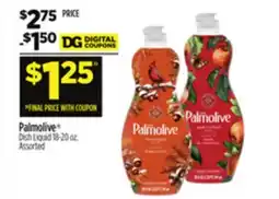 Dollar General Palmolive Dish Liquid offer