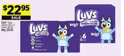 Dollar General Luvs Super Diapers offer
