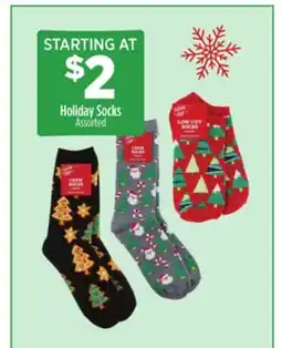 Dollar General Holiday Socks offer