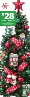 Dollar General 4 ft. Pre-Lit Holiday Tree offer