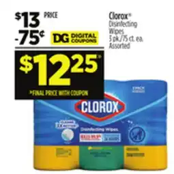 Dollar General Clorox Disinfecting Wipes offer