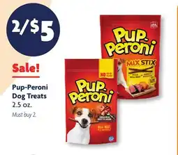 Family Dollar Pup-Peroni Dog Treats offer