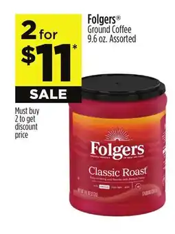 Dollar General Folgers Ground Coffee offer
