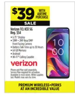 Dollar General Verizon TCL K33 5G offer
