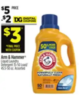 Dollar General Arm & Hammer Liquid Laundry Detergent offer