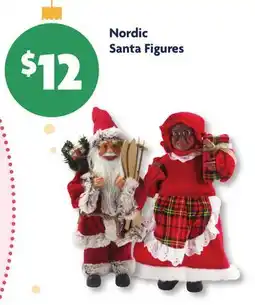 Family Dollar Nordic Santa Figures offer