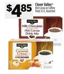Dollar General Clover Valley Hot Cocoa or Coffee Pods offer