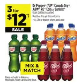 Dollar General Dr Pepper , 7UP , Canada Dry , A & W , RC Cola or Sunkist offer