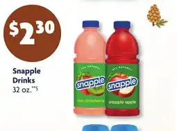 Family Dollar Snapple Drinks offer