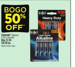 Dollar General Generate Batteries offer