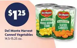 Family Dollar Del Monte Harvest Canned Vegetables offer
