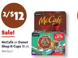 Family Dollar McCafé or Donut Shop K-Cups offer