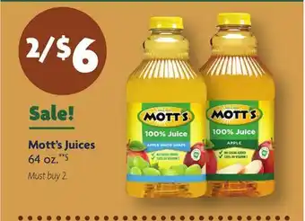 Family Dollar Mott's Juices offer