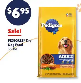 Family Dollar PEDIGREE Dry Dog Food offer
