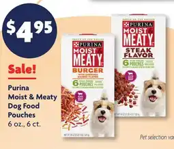 Family Dollar Purina Moist & Meaty Dog Food Pouches offer