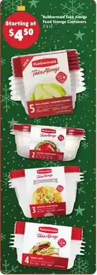 Family Dollar Rubbermaid Take Alongs Food Storage Containers offer