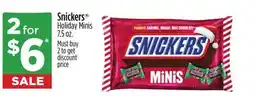 Dollar General Snickers Holiday Minis offer
