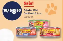 Family Dollar Purina Friskies Wet Cat Food offer