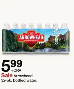 Target Arrowhead 32-pk. bottled water offer