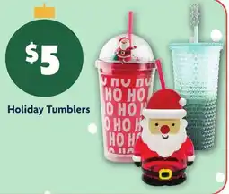 Family Dollar Holiday Tumblers offer