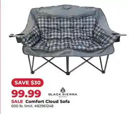 Runnings BLACK SIERRA Comfort Cloud Sofa offer