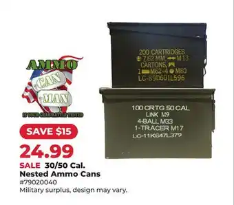 Runnings 30/50 Cal. Nested Ammo Cans offer
