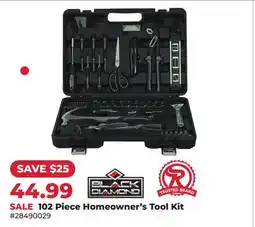 Runnings 102 Piece Homeowner's Tool Kit offer