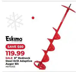 Runnings 8 Redneck Steel Drill Adaptive Auger Bit offer