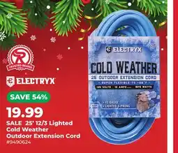 Runnings 25' 12/3 Lighted Cold Weather Outdoor Extension Cord offer