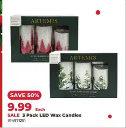 Runnings 3 Pack LED Wax Candles offer