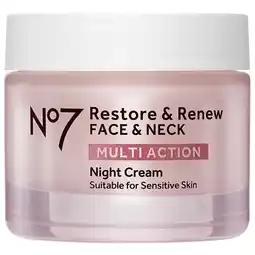 Walgreens Restore & Renew Multi Action Face & Neck Night Cream offer