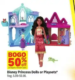 Meijer Disney Princess Dolls or Playsets offer