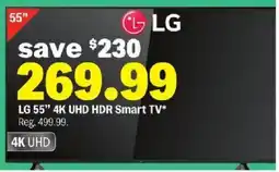 Meijer LG 55" 4K UHD HDR Smart TV offer
