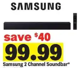 Meijer Samsung 2 Channel Soundbar offer