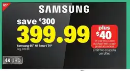 Meijer Samsung 65" 4K Smart TV offer