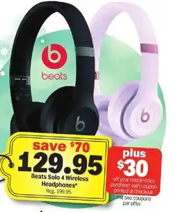 Meijer Beats Solo 4 Wireless Headphones offer