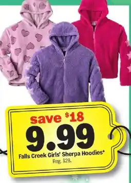 Meijer Falls Creek Girls' Sherpa Hoodies offer