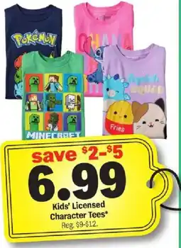 Meijer Kids' Licensed Character Tees offer