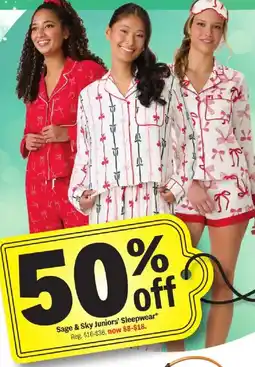 Meijer Sage & Sky Juniors' Sleepwear offer