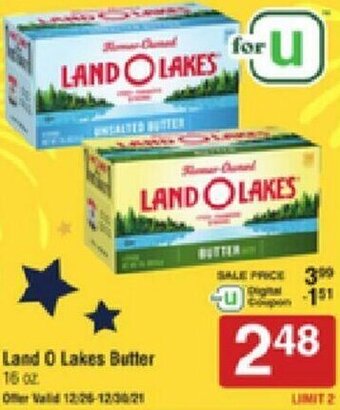 Shaw's Land O Lakes Butter offer