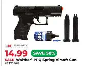 Runnings Walther PPQ Spring Airsoft Gun offer