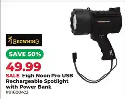 Runnings High Noon Pro USB Rechargeable Spotlight with Power Bank offer