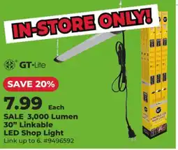 Runnings 3, 000 Lumen 30 Linkable LED Shop Light offer